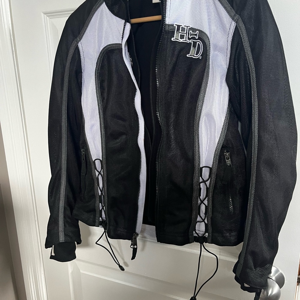 Woman’s Harley-Davidson Black and White Mesh Jacket